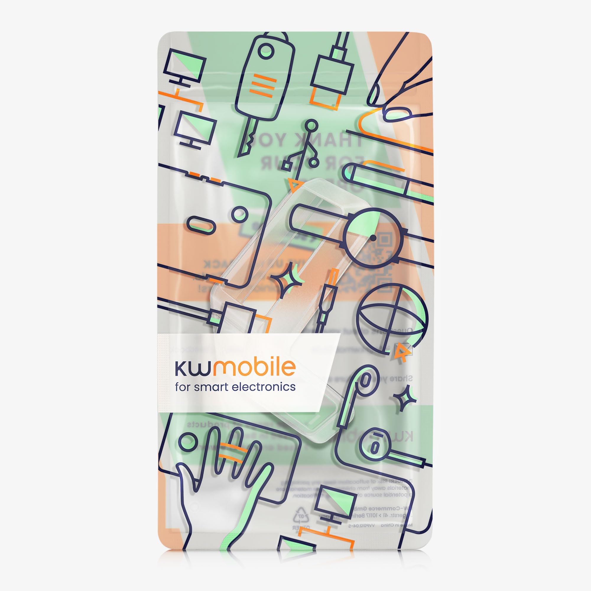 kwmobile EBike etui na komputer rowerowy kompatybilne z Bosch Purion 200 - przezroczysta osłona nawigacji GPS - przezroczysta