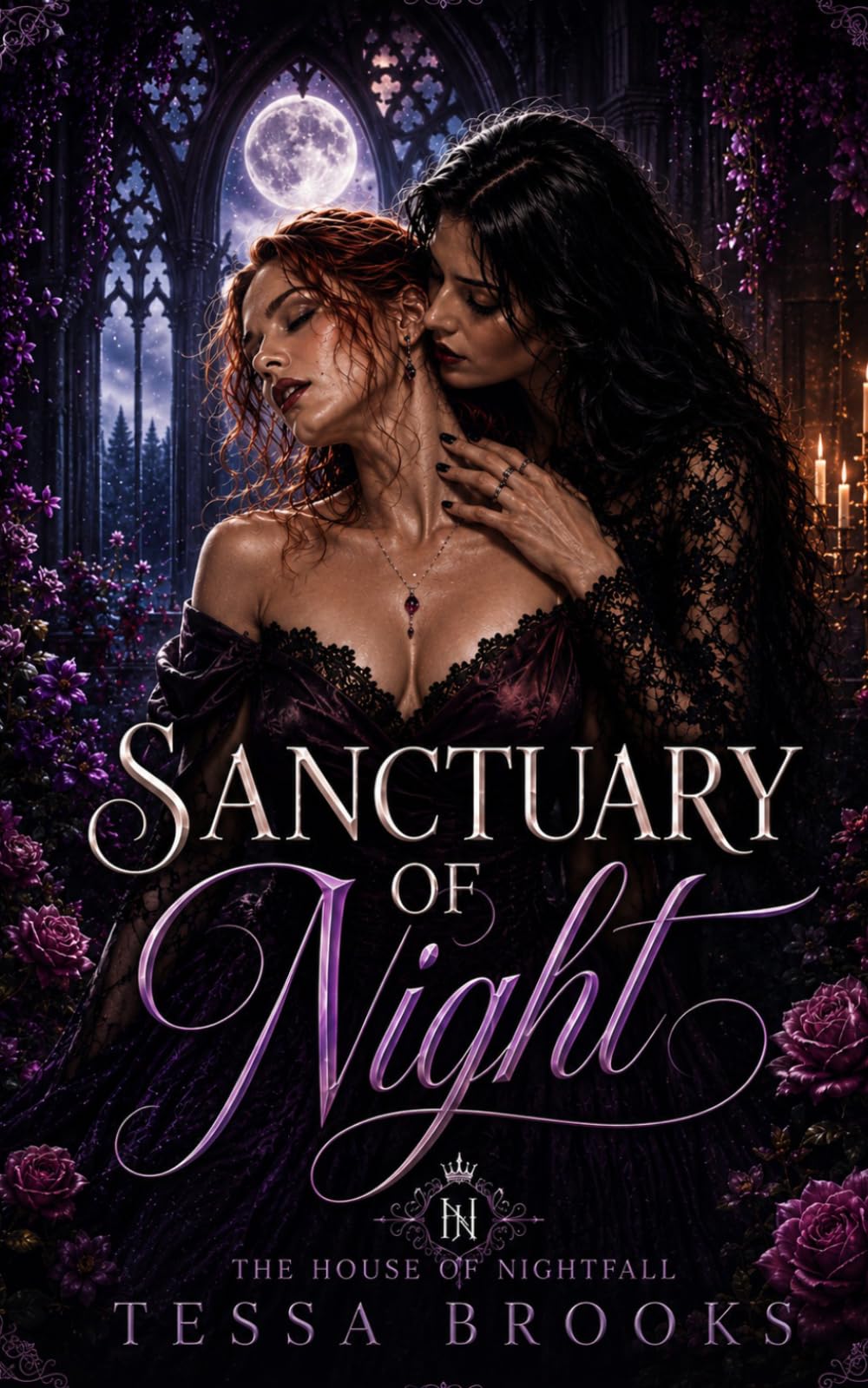 Sanctuary of Night: A Dark Sapphic Vampire Romance: 1 (A House of Nightfall Novel)