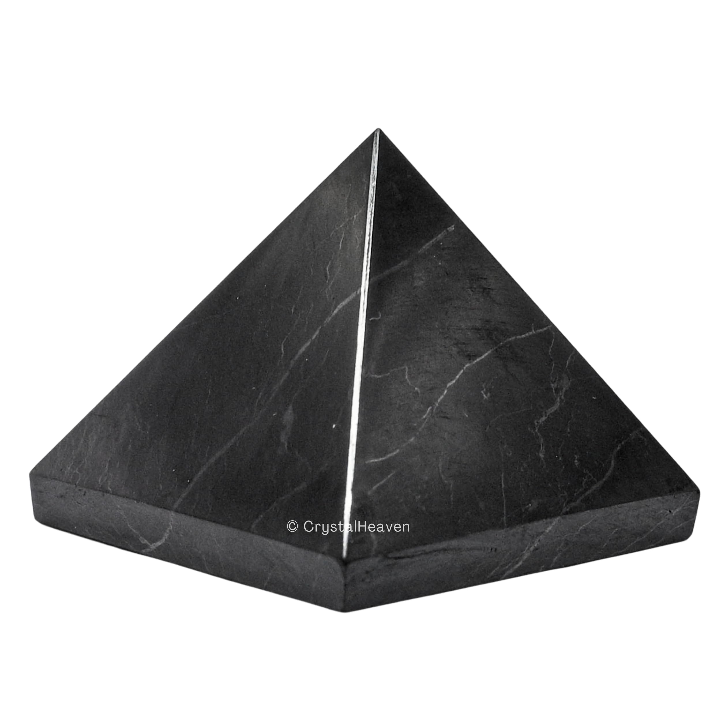 Shungite Pyramid - 1.5" Inch Crystal Pyramid for Positive Energy, Vastu, Reiki, Feng Shui and Chakra Healing Energy Balancing