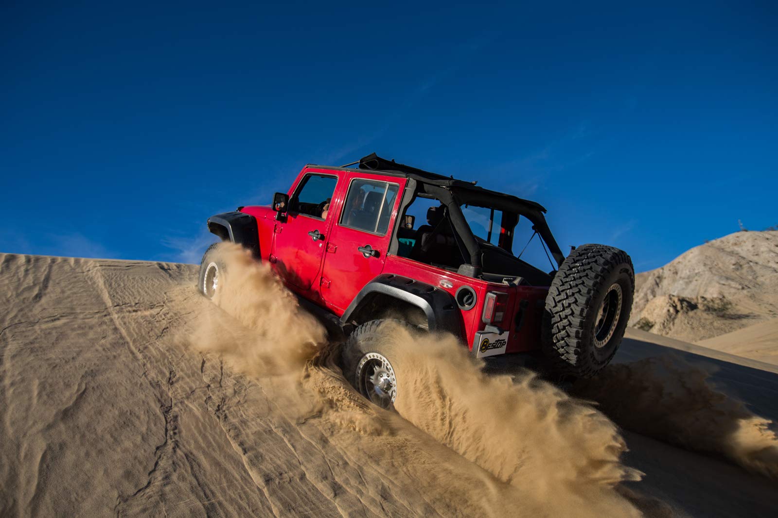 Bestop 56853-35 Black Diamond Trektop for 2007-2018 Jeep Wrangler JK Unlimited 4-Door