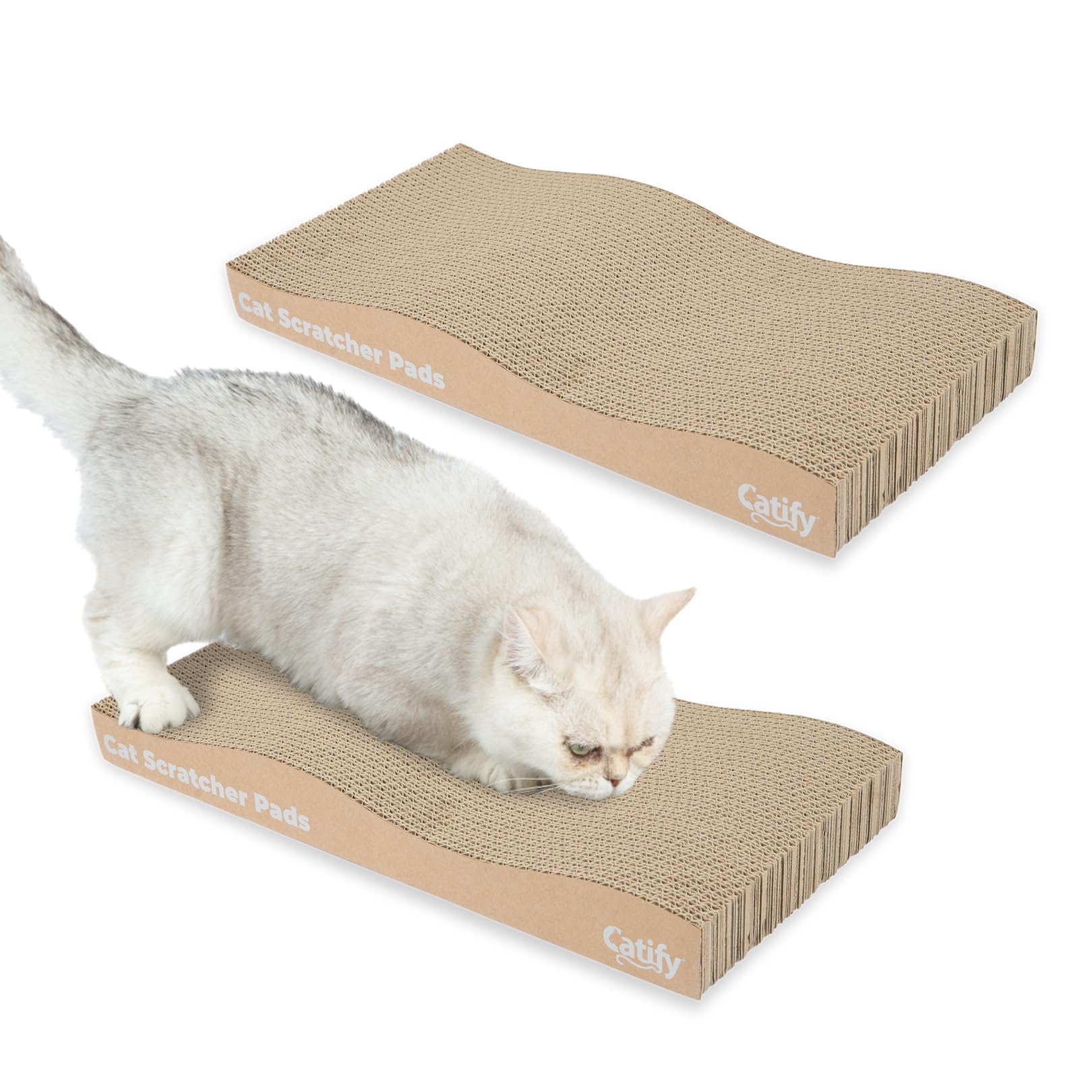 Best Pet Supplies Catify Cat Scratcher, Fun Interactive Scratchers, Posts, Poles, Claw Safe, Furniture Saver Indoor Play Support Natural Cat Behaviors