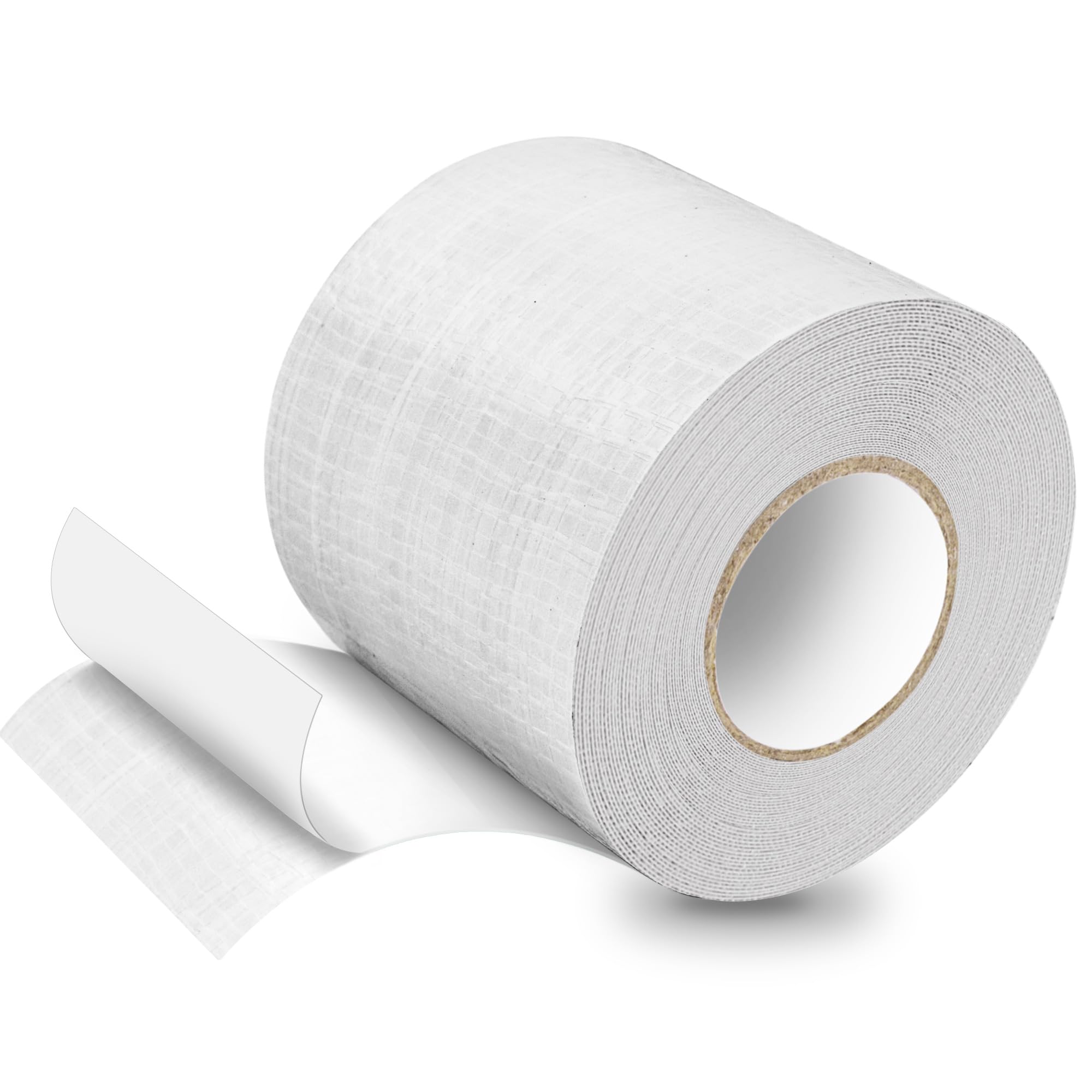 HONGTAISHENG PE Planenband, Reparaturklebeband für Gewebeplanen, Planenflicken, 10M*8CM, für lkw abdeckplane, Markise, Zelt, Weiß