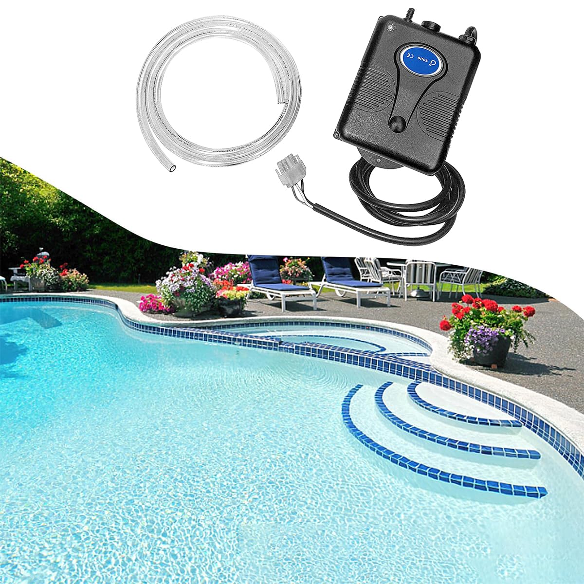 Sarini Generador de Ozono para Agua y Aire 200 MG/h Ozonizador Purificador de Aire y Agua para Limpieza de Frutas Verduras Pequeñas Piscinas y Bañeras Dispositivo de Sanitización Eficiente