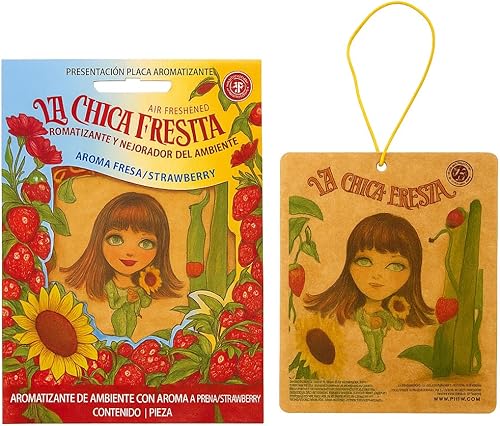 La chica Fresita – ambientador de auto (Fresa), 4 Piece