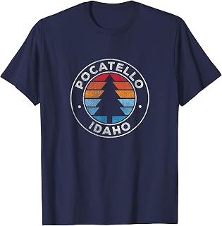Pocatello Idaho ID Vintage Graphic Retro 70s T-Shirt