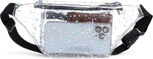 Miniatura 3 de Riñonera holográfica de grava, color plateado, dorado, rosa, morado, para mujeres, festivales, rave, fiestas, viajes, Pétalos multicolor