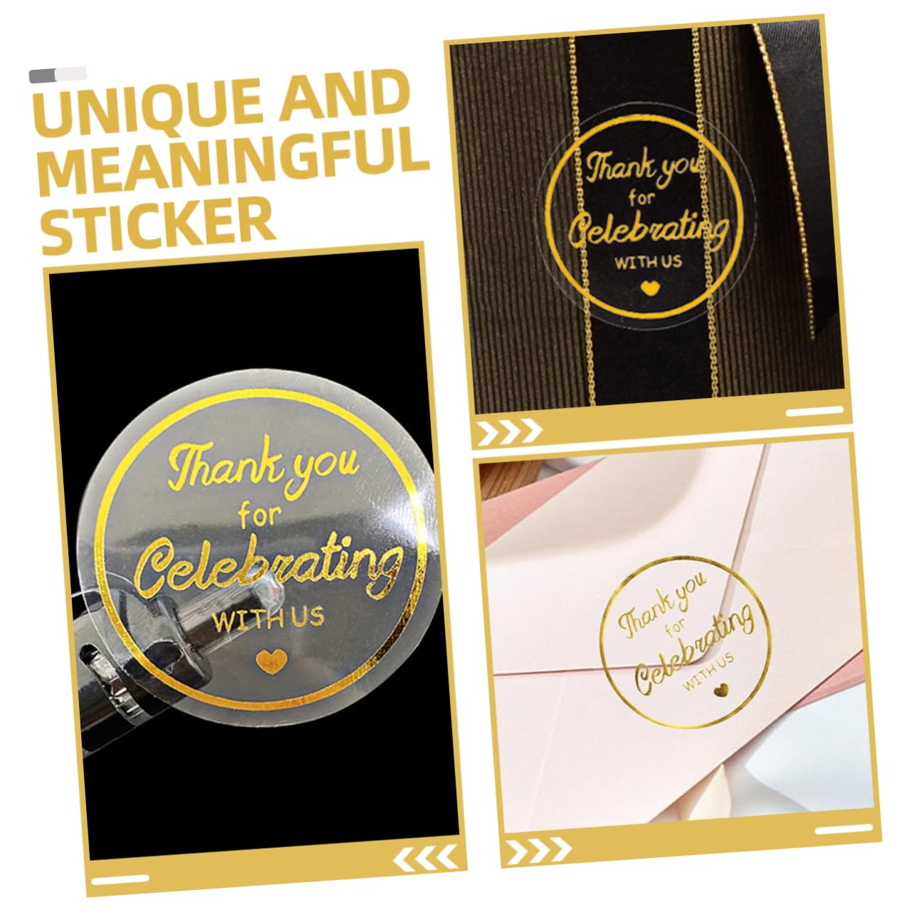 VILLCASE 10rollen Runde Dankeschön Aufkleber Mit Goldfolie Selbstklebend Für Geschenkverpackungen Und Bestellungen Dekorative Box Mit Dankestematik