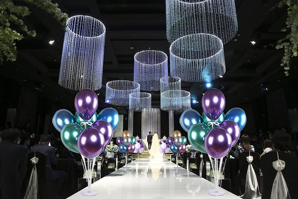Balloon Stand Balloon Sticks, 3 Set 28" Height Table Balloon Stand Kit for Birthday Wedding Party Decorations, Including 21 Balloon Holders, 21 Cups and 3 Base
