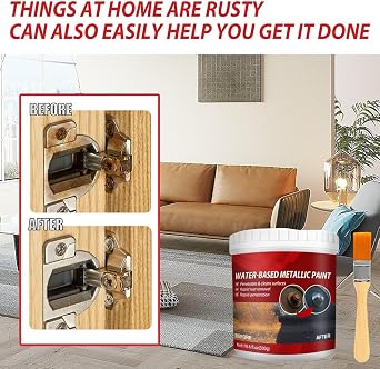 Rust Removal Converter Metallic Paint, Rust Remover Converter for Metal, Rust Preventive Coating