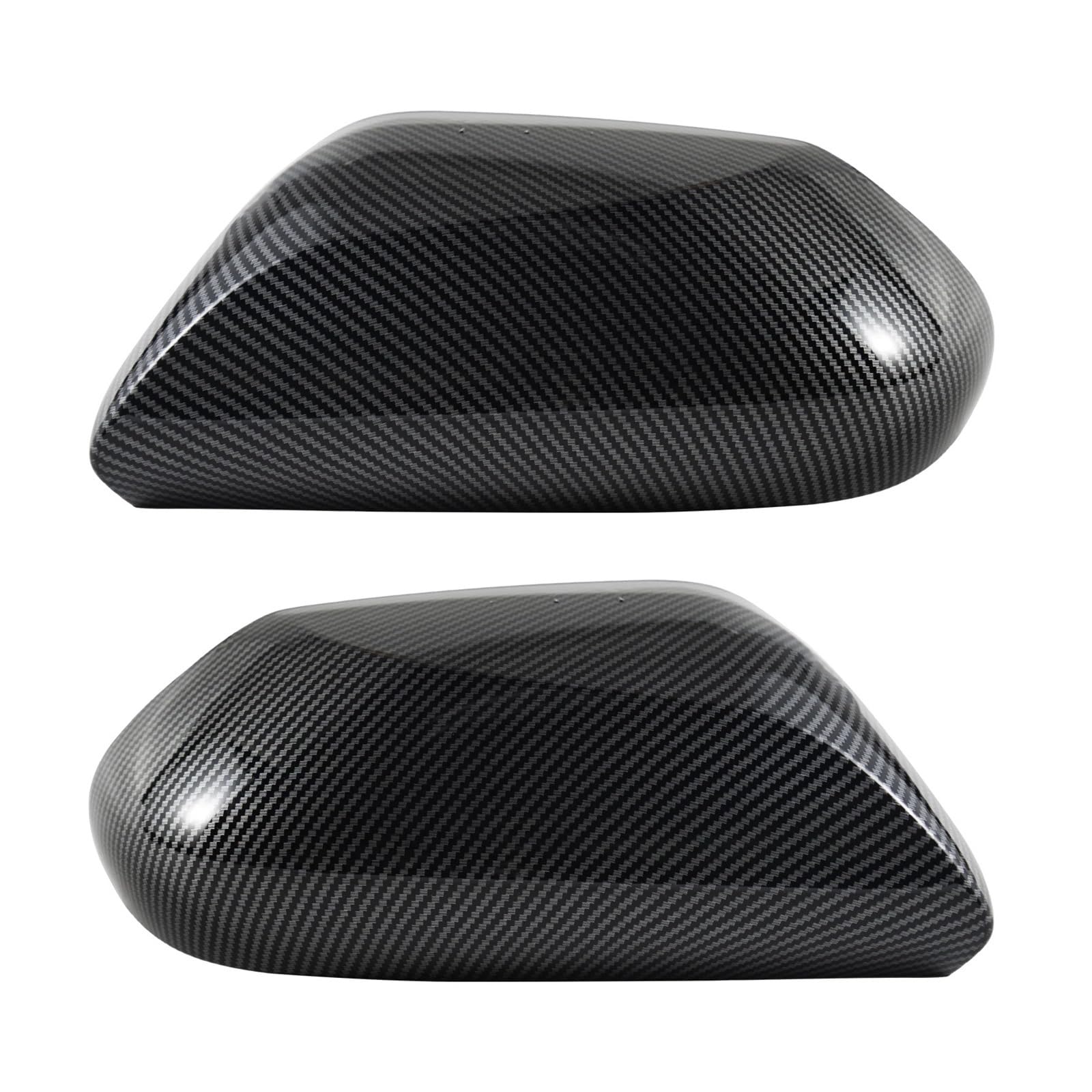 FVYRH Carbon Fiber Plastic Rearview Mirror Housing Compatible with Toyota Camry 2018-2024 Protective Shell 87945-06130-A1 87945-06130-A0(A Pair)