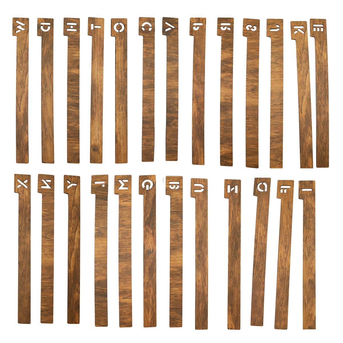 Nicear 26Pcs A-Z Vinyl Record Dividers,Wooden Dividers Tabs,Alphabetical Storage Horizontal and Vertical Record Holder Organizer Guides - Image 2