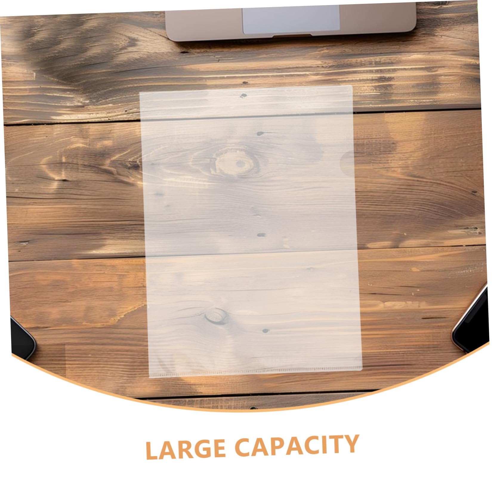 PLAFOPE 100 pezzi Cartelline Trasparenti in Plastica Resistente e Documenti con Ampio per Organizer per Ufficio e Casa
