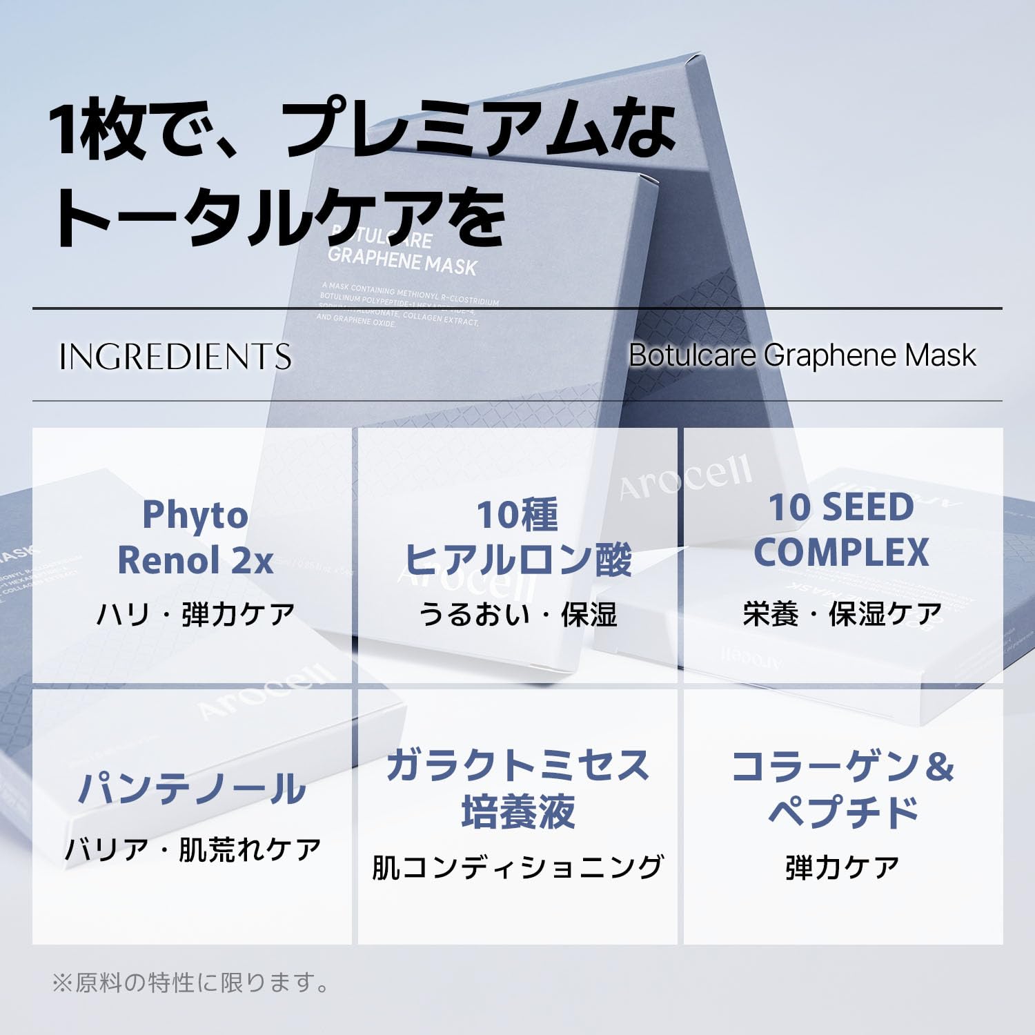Amazon.co.jp: AROCELL(アロセル) ボツルケアグラフェンシートマスク 5
