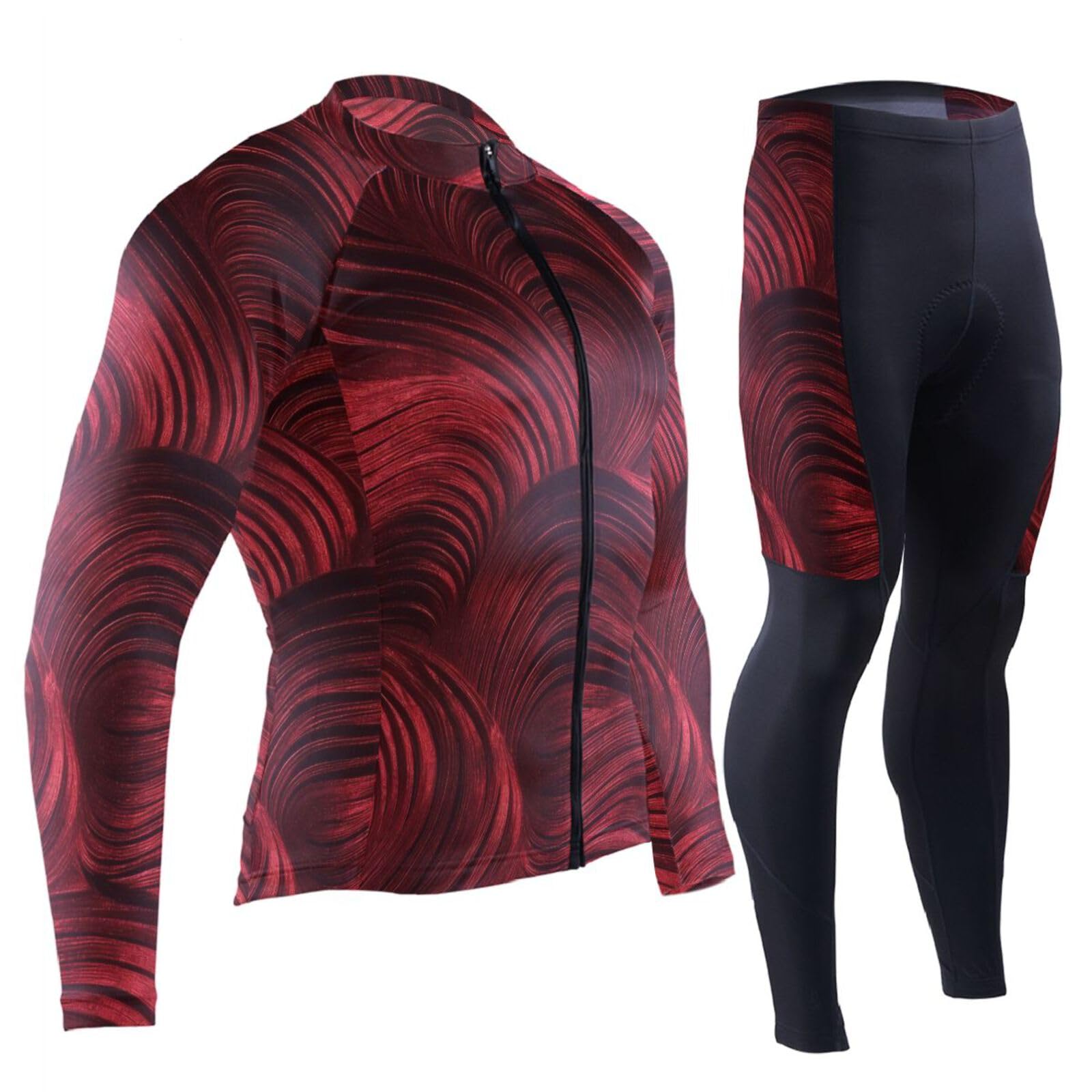 Radtrikot mit Taschen, schnell trocknend, für Herren, 3D-gepolstert