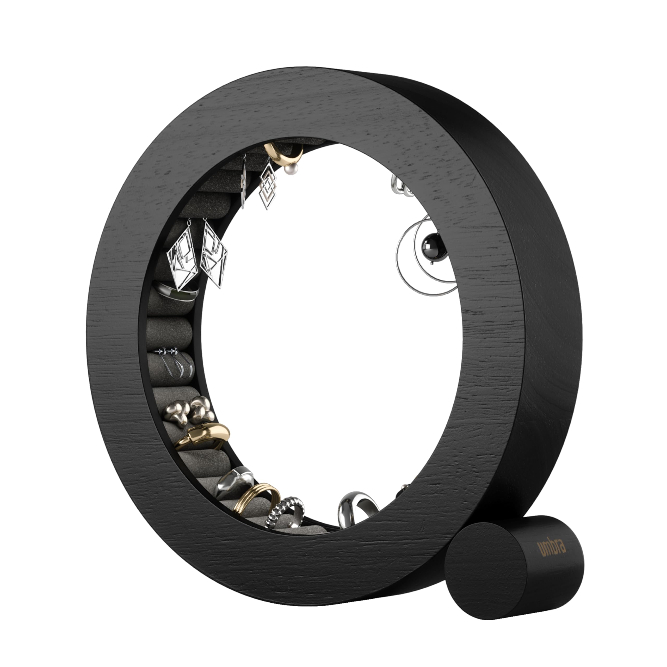 Umbra Ferris Jewelry Organizer Ring Holder, Storage Solution, Black