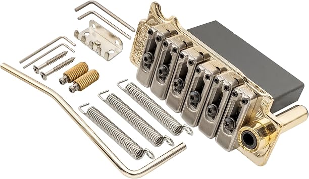 Wilkinson WVS50IIK 52.5mm 2-Point Electric Guitar Tremolo Bridge, Gold