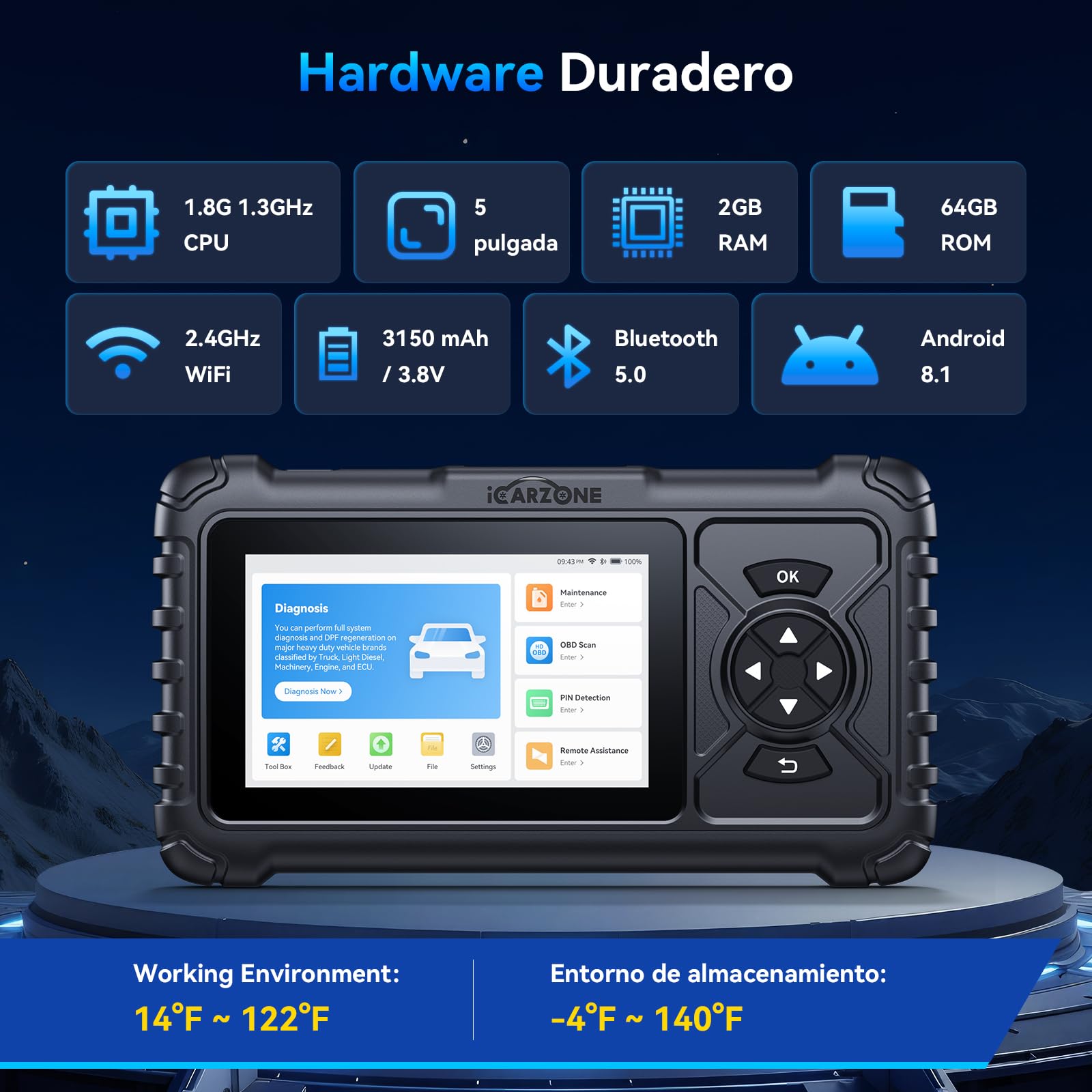Máquina Diagnosis HD S700 para Camiones Pesados Sistema Completo Escáner, 8 Servicios, Diagnóstico para Cummins/Freightliner/Paccar/International/Mack/Hino/Isuzu Actualización de por Vida