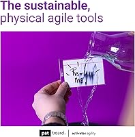 Vista 6 de Scrum and Kanban Tools, kit de etiquetas de instrucción magnéticas para tablero.