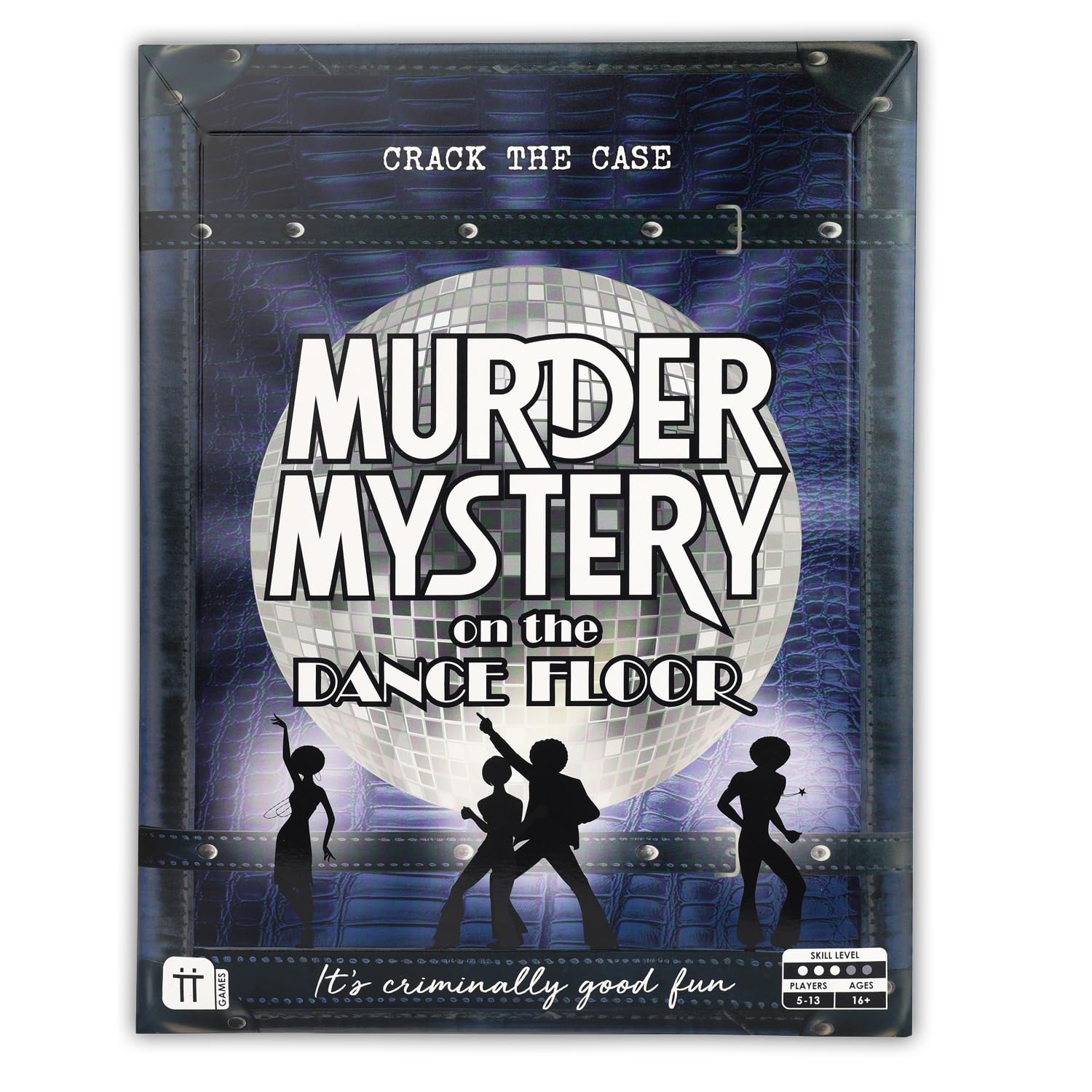 Talking Tables CRACK THE CASE Murder Mystery on The Dance Floor Game, Murder Mystery Dinner Party Games for Adults, Puzzles, Clues, QR Codes, Music, Brain Teaser Puzzles, Ages 16+, 5-13 Players