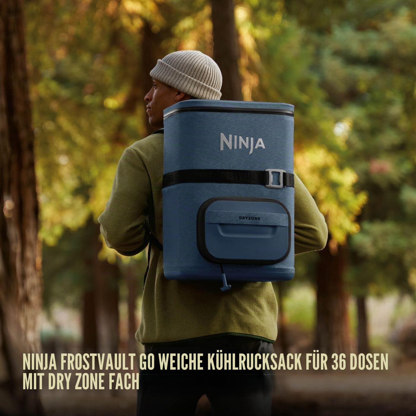Ninja FrostVault Go Outdoor flexibler Kühlrucksack mit kalter Trockenzone