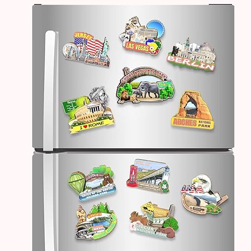 Miniatura 4 de Chobe National Park Botswana imán imán de nevera 3D hitos de madera viaje coleccionables, recuerdos decoración hecha a mano