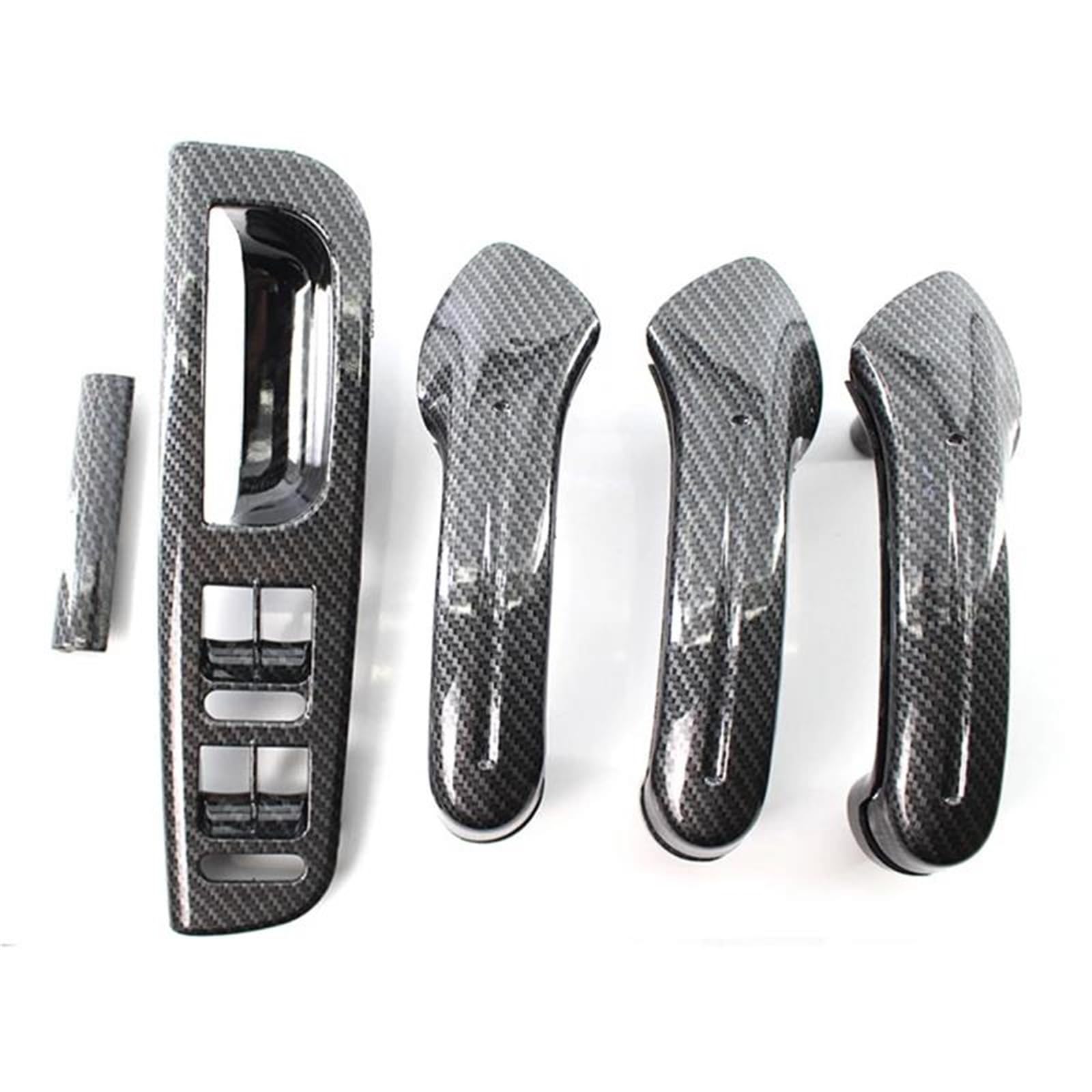Lvxvmozeok One Color Interior Door Handle Armrest For Bora For Golf 4 For Mk4 For Jetta 1999-2004 Front Rear Left Right Door Black Pull Grab Handle 3B1867171e(Carbon Fiber)