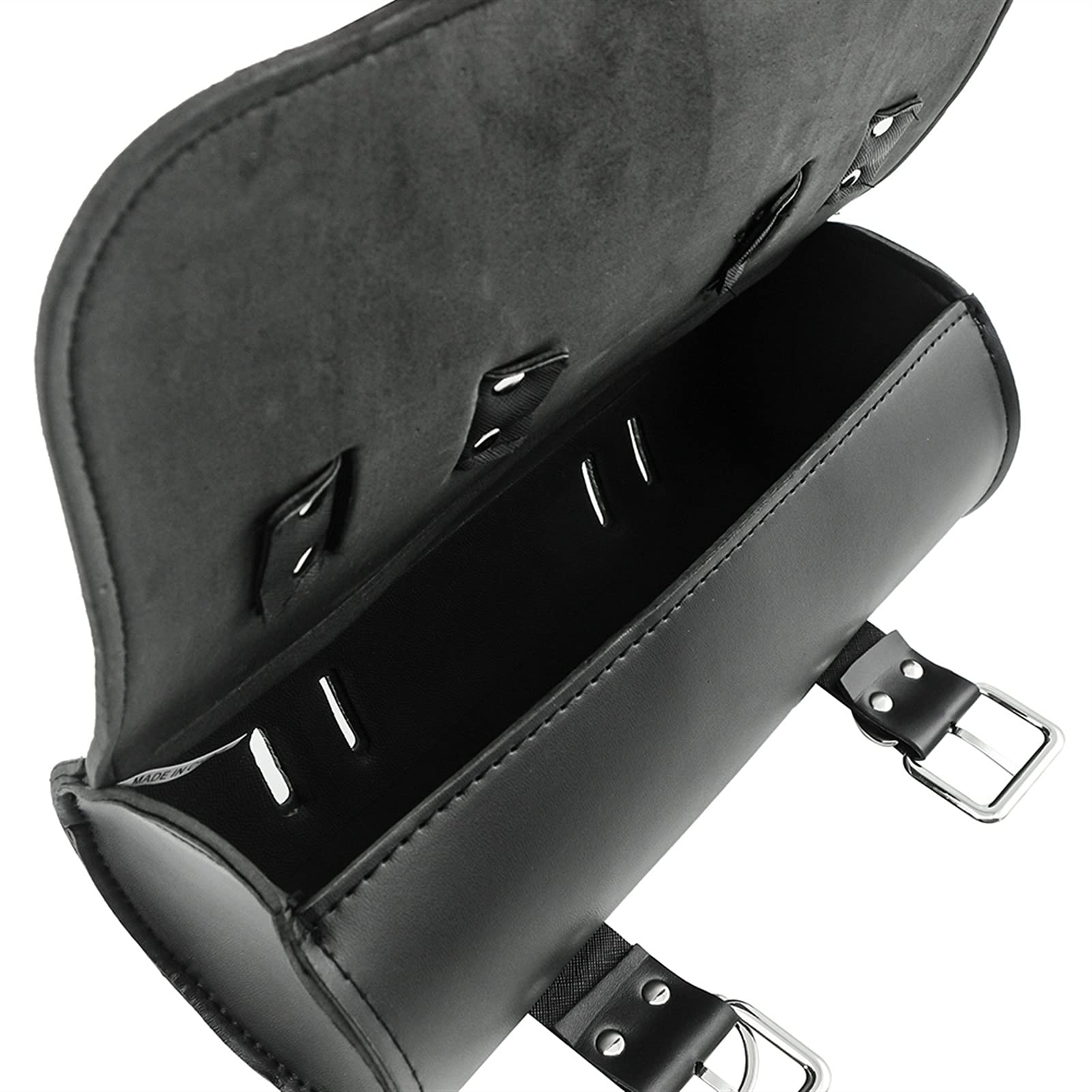pour Harley Sportster Chopper Bobber Cruiser Dyna Softail Moto Sacoche Selle Bagages PU Sacs Fourche Avant Sac À Outils Sac À Outils Moto Accessoires