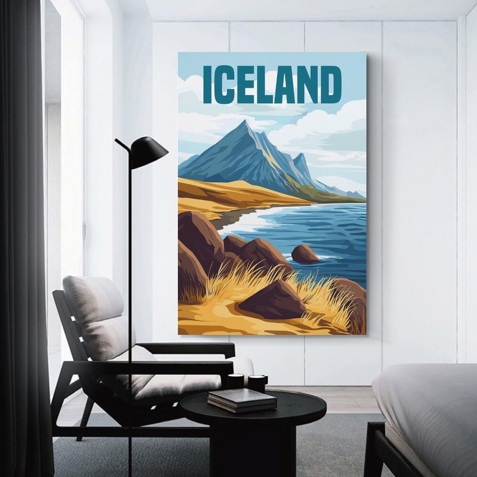 Junmoney Iceland Room Decor Wall Art, 20x30inch(50x75cm), for Entrance Walls, Hall Decor Or Foyers, A Neat Decor Update for Hallways