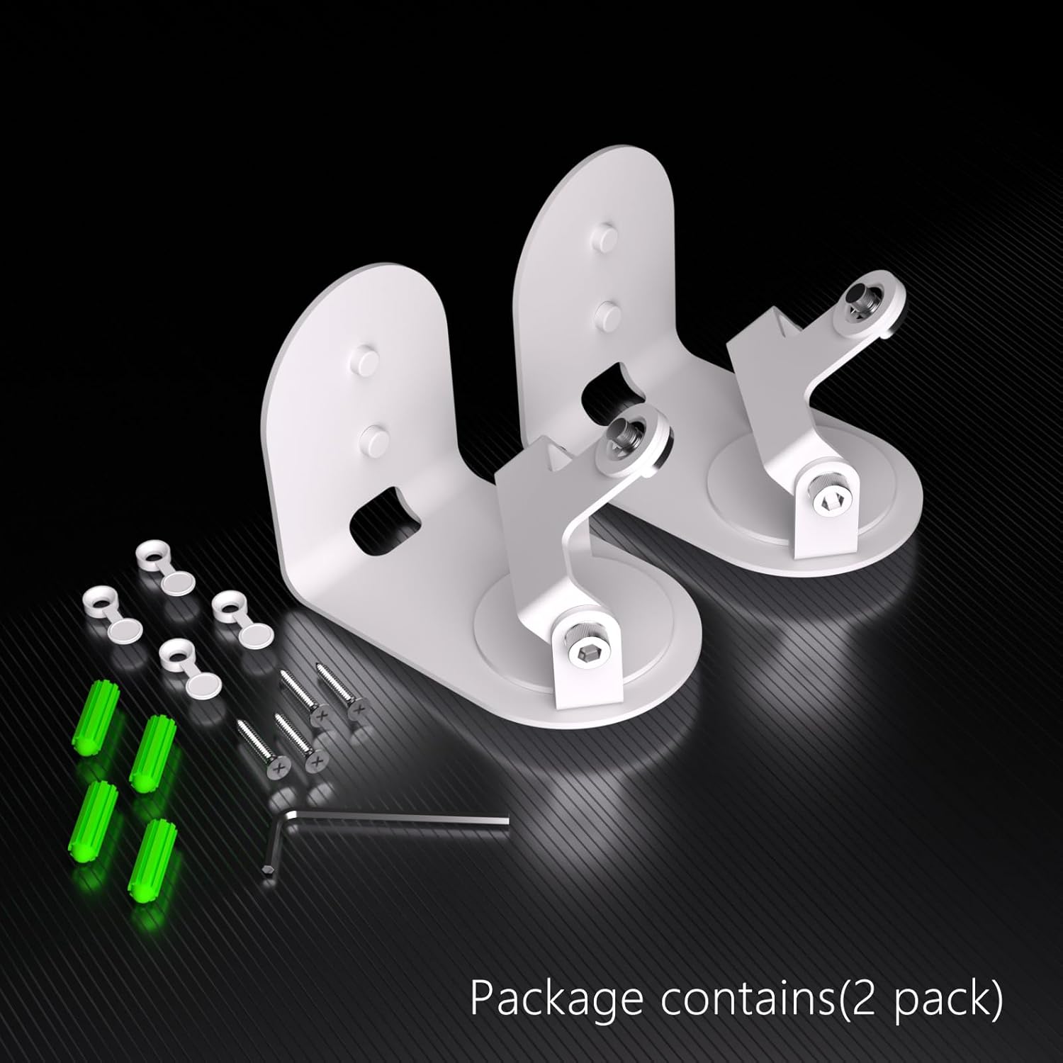 Teccle Secure Metal Wall Mount Compatible with SimpliSafe Outdoor Camera Series 2 and SimpliSafe Outdoor Camera, Anti-Drop, 360° Adjustment Swivel Mount Bracket