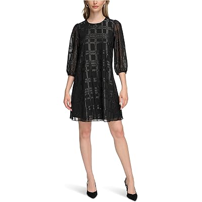 Платье Calvin Klein Chiffon A-Line with Lurex