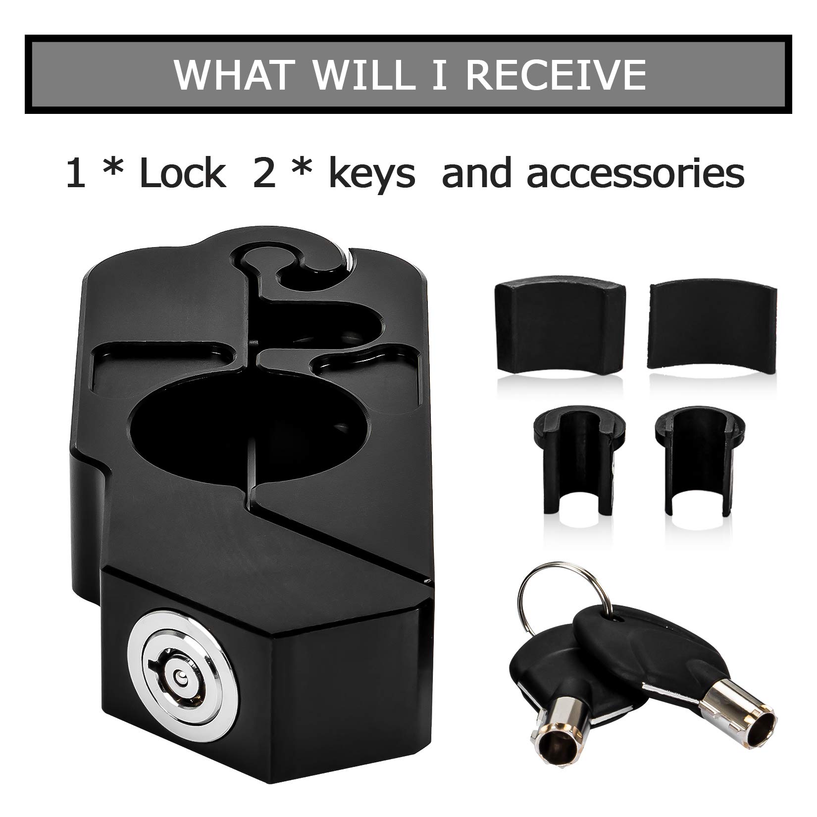 Helmet Lock PSLER Motorcycle Handlebar Lock A Grip Throttle Brake