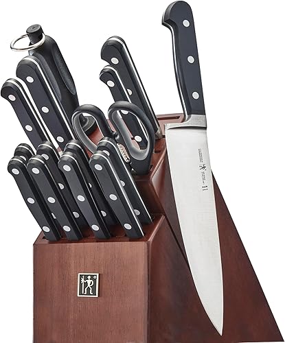 Miniatura 16 de HENCKELS Classic Precision - Juego de cuchillos de cocina de 16 piezas con bloque, cuchillo de chef, juego de cuchillos para carne Acero