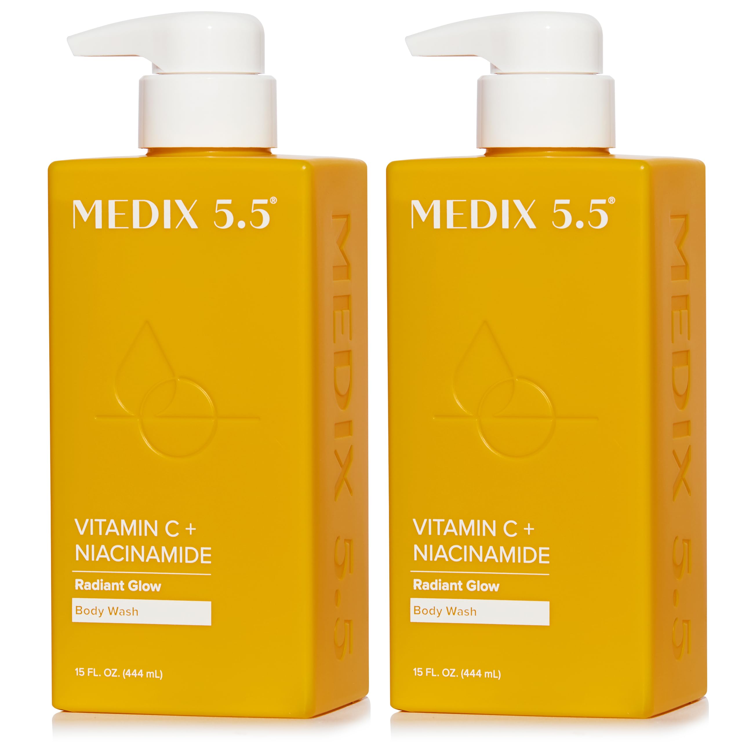 Medix 5 5 Radiant Glow Vitamin C Body Wash W Niacinamide Citrus Scented Gentle Body Face Cleanser For
