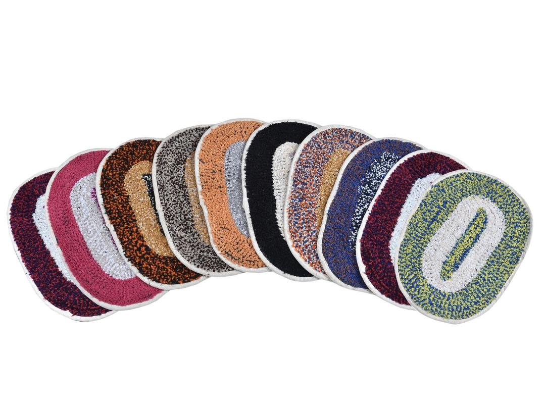 Buy Swiss FAB Pure Cotton Bath Mat 11 Inch x 17 Inch, Multi Color