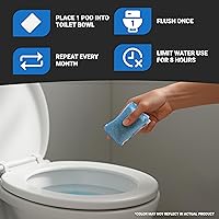 Vista 3 de Roebic Cápsulas de Tratamiento de Tanque Séptico, Suministro de 3 Meses de Paquetes Disolubles de Descarga Fácil, Fórmula de Enzimas Bacterianas