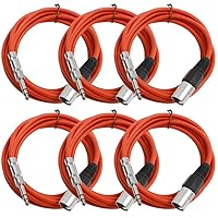 Vista 17 de Seismic Audio SATRXL-M2Purple6 Cables de conexión XLR macho de 2 pies a TRS de 1/4 de pulgada - Púrpura