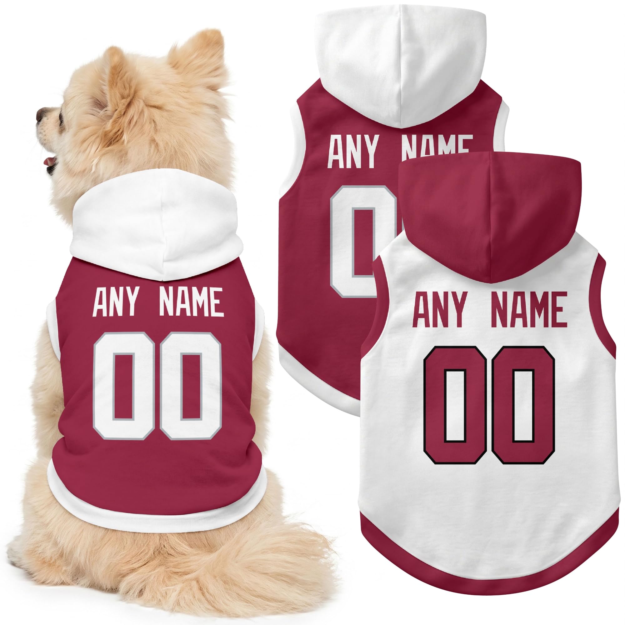 Arizona Dog Clothes Custom Jersey Style Dog Hoodie for Pet