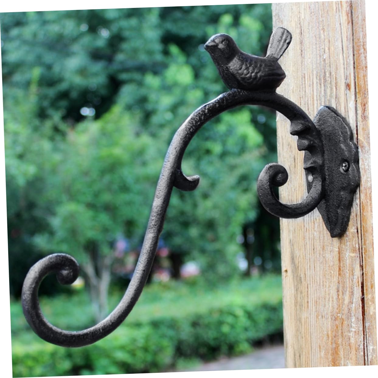 Crochet Support en Jardinière Noir pour Fer Suspendue Mural Stable