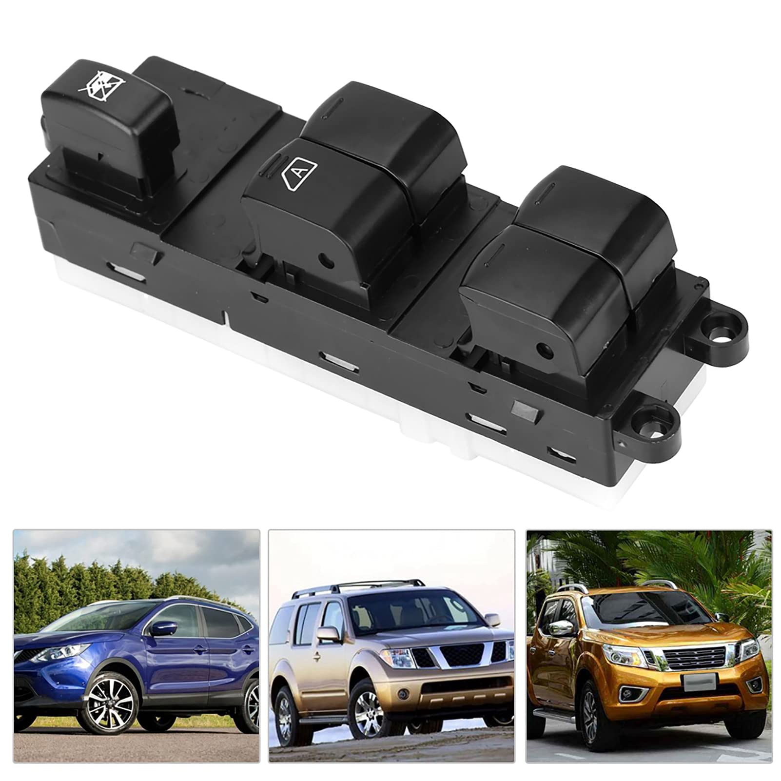 Pulsantiera Alzacristalli Nissan Qashqai J10 JJ10 Interruttore Finestra per Navara Pathfinder Anteriore Sinistro 25401-JD001 25401-EB30B 25401-4X00D