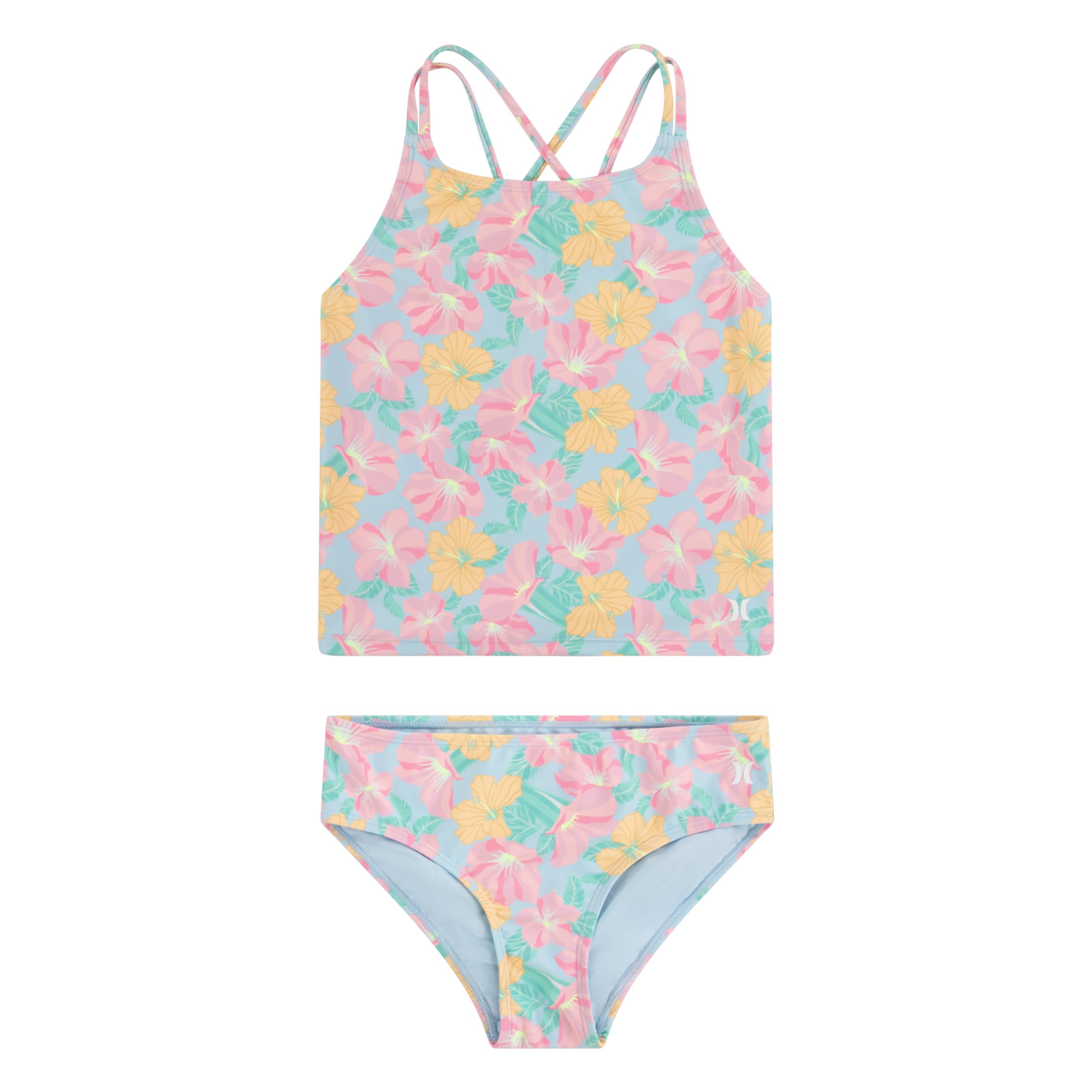 Hurley Boyshort Tankini 2-Piece Swimsuit Set di Tankini Bambine e Ragazze (Pacco da 2)