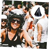 Vista 2 de DECHOUS 6 piezas de decoración de cuerno de casco, cuernos de diablo para la diadema de cuernos de auto, casco de bicicleta retro, accesorios