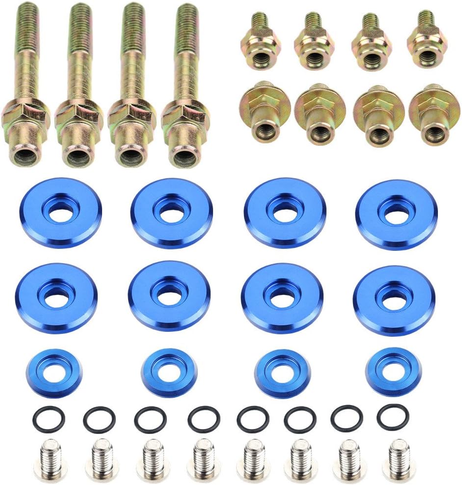 Dewhel B-SERIES B16 B17 B18 VTEC LOW-PROFILE SLIM VALVE COVER HARDWARE WASHER BOLT Color Blue