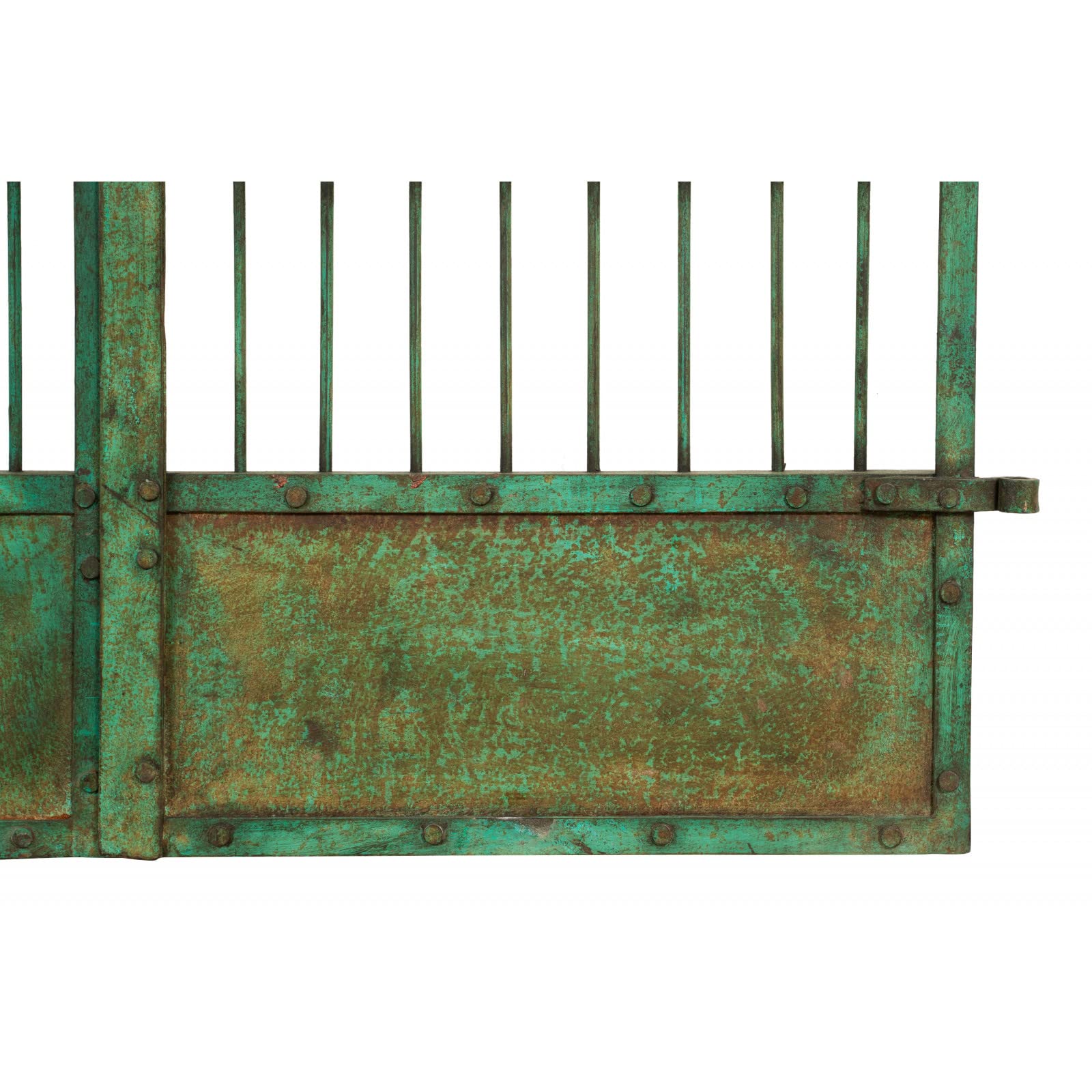 Biscottini Portail en fer pour extérieur 115 x 115 x 5 cm | Portail Fer forgé avec finition antique | Portail de jardin extérieur Pièce unique
