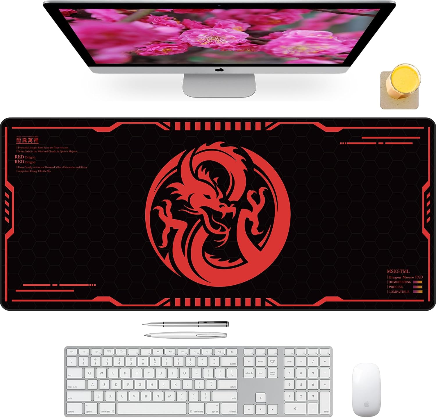 Gaming Mouse Pad, 35.4"x15.7" Extra-Large Mouse Pad, Suitable for Office and Gamers