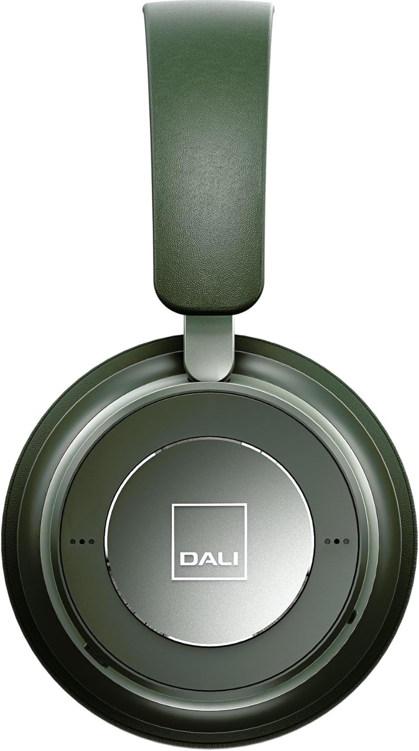 Close-up of DALI IO-6 earcup with DALI logo