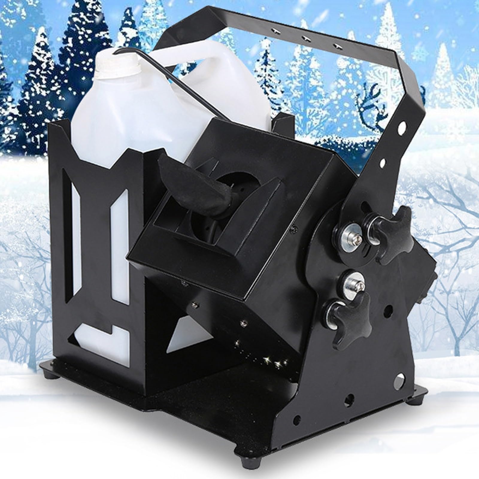 Macchina per inneve, professionale, 1000 W/1500 W, con telecomando, per eventi interni ed esterni, palcoscenico, DJ, Natale, matrimoni