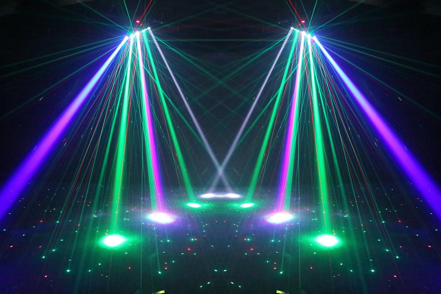 5LEDs Moving Head Stage Light Bar Stage Beam Wall Washer Light Moving Head Bar 6Starlight RGBW 4IN1 Dazzling Effect Strobe Beam Moving Head DJ Lights & Remote Control