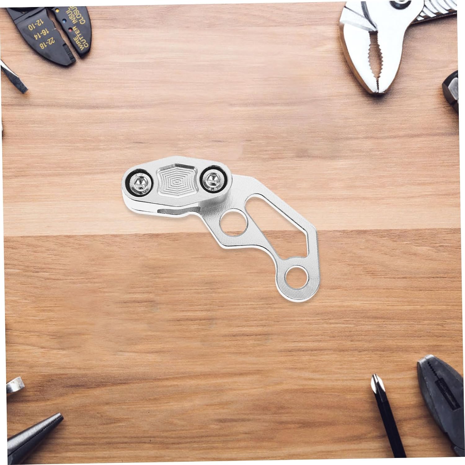 Motorcycle Brake Cable Clip Easy Installation Cnc Aluminum Clamp Stylish Silver Brake Line Guide for Enhanced Performance and Protection Compatible with Various Motorcycles