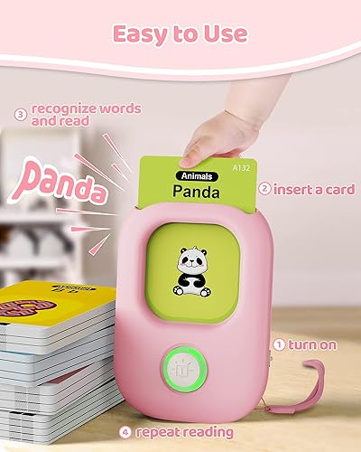 Miniatura 4 de dancingcow Tarjetas parlantes, juguetes educativos de aprendizaje para niños pequeños con 448 palabras de vista, materiales de terapia del habla de