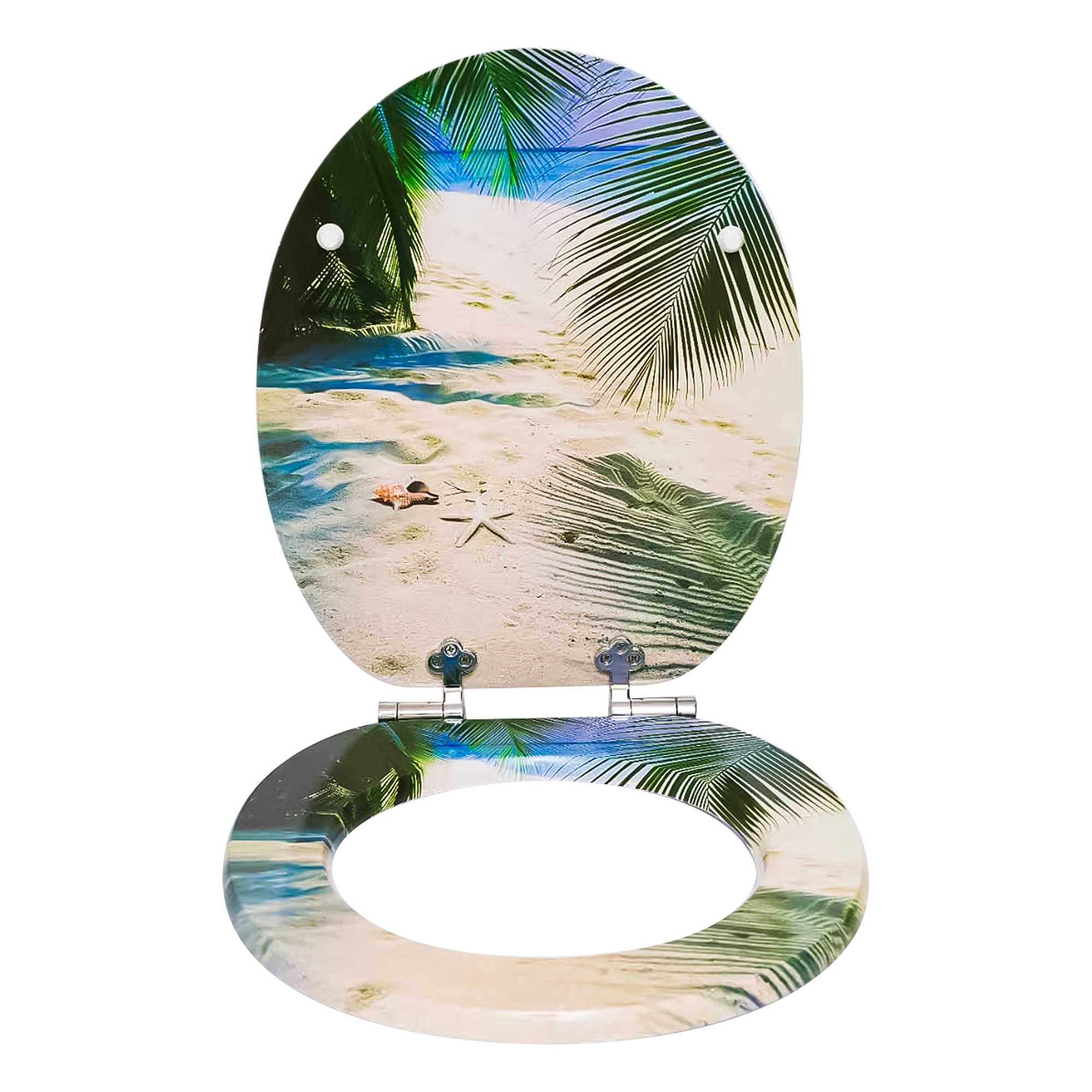 Sinobath Toilet Seat with Soft-Close Mechanism, High-Quality